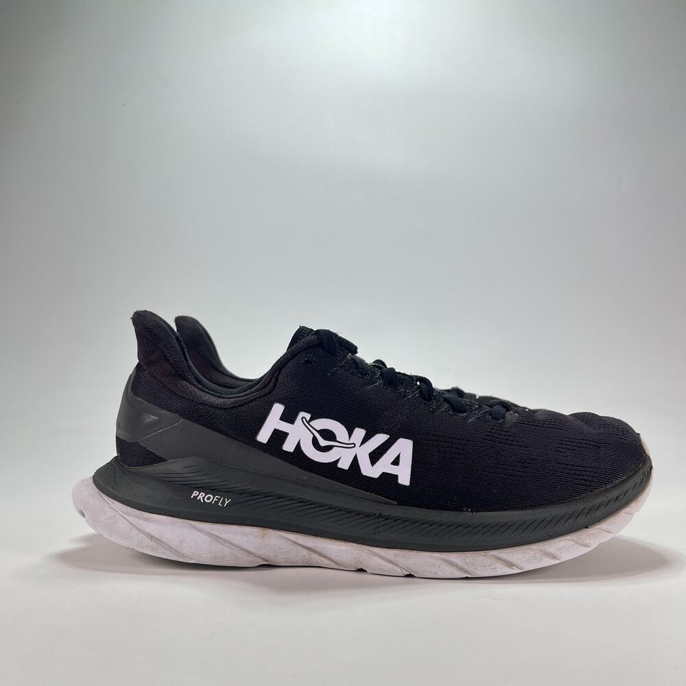 HOKA Mach 4 Black Dark Shadow Road Running Shoes 1113529 BDSD Women's Size 9.5B